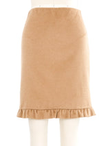 Prada Ruffle Trim Felted Skirt Bottom arcadeshops.com