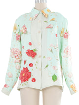 Hermes La Rosee Silk Top Top arcadeshops.com