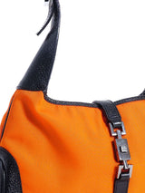 Gucci Orange Nylon Jackie Bag
