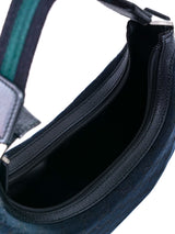 Gucci Black Monogram Canvas Shoulder Bag