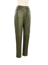 2001 Chanel Leather Trousers Bottom arcadeshops.com