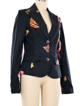 Roberto Cavalli Embroidered Orchid Jacket Jacket arcadeshops.com