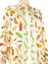 Hermes Plumes Silk Top Top arcadeshops.com