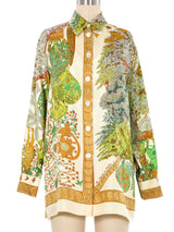 Hermes Les Legendes de L'Arbre Silk Top Top arcadeshops.com