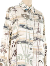 Hermes Les Bolides Silk Top