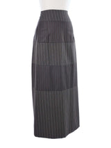 1999 Yeohlee Striped Wool Skirt Bottom arcadeshops.com