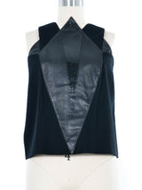 Yeohlee Leather Patchwork Tank Top arcadeshops.com