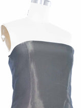 1999 Yeohlee Dark Gray Metallic Bustier Top arcadeshops.com