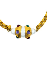 Kenneth Jay Lane Jeweled Pearl Necklace Jewelry arcadeshops.com