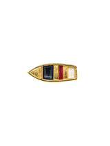 Escada Enameled Boat Pin Jewelry arcadeshops.com
