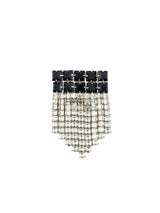Pauline Trigere Black Rhinestone Brooch Jewelry arcadeshops.com