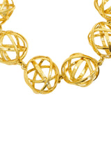 Oscar de la Renta Caged Orb Collar Necklace Jewelry arcadeshops.com