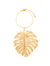 Oscar de la Renta Monstera Leaf Statement Necklace Jewelry arcadeshops.com