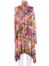 Jean Paul Gaultier Floral Mesh Dress Dress arcadeshops.com