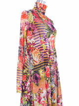 Jean Paul Gaultier Floral Mesh Dress Dress arcadeshops.com