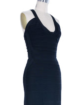 Herve Leger Black Bandage Gown Dress arcadeshops.com