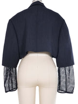 Louis Vuitton Mesh Accented Cropped Jacket