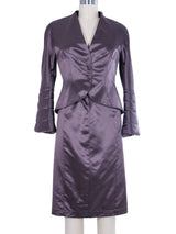 Thierry Mugler Quilted Sleeve Skirt Suit Suit arcadeshops.com