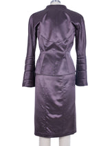 Thierry Mugler Quilted Sleeve Skirt Suit Suit arcadeshops.com