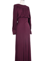 Quorum Open Shoulder Jersey Gown Dress arcadeshops.com