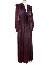 1960s Ossie Clark Plum Wrap Dress Dress arcadeshops.com