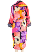 2015 Chanel Reversible Watercolor Trench Coat Jacket arcadeshops.com