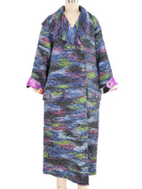 2015 Chanel Reversible Watercolor Trench Coat Jacket arcadeshops.com
