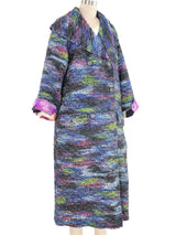 2015 Chanel Reversible Watercolor Trench Coat Jacket arcadeshops.com