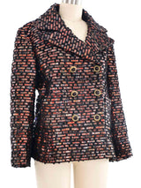 2018 Chanel Paris Hamburg Copper Tweed Jacket Jacket arcadeshops.com