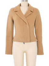 2000 Chanel Tan Cashmere Cropped Jacket Jacket arcadeshops.com