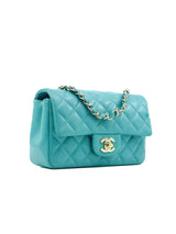 Chanel Mini Rectangular Green Lambskin Flap Bag Accessory arcadeshops.com