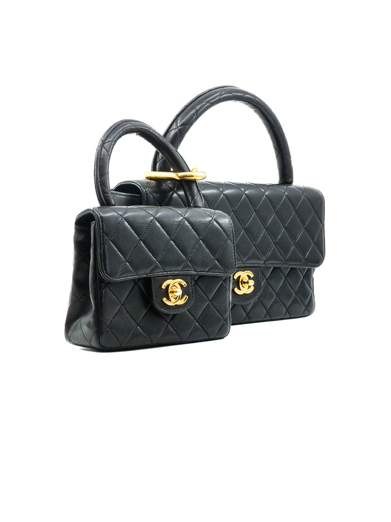 1994 Chanel Parent Child Quilted Double Bag