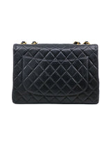 1990s Chanel Quilted Lambskin Jumbo Half Flap Accessory arcadeshops.com