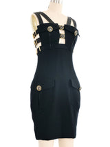 1992 Gianni Versace Medusa Bondage Dress Dress arcadeshops.com