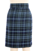 Thierry Mugler Wool Tartan Skirt Bottom arcadeshops.com