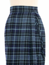 Thierry Mugler Wool Tartan Skirt Bottom arcadeshops.com