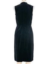 Comme des Garcons GIRL Ruffle Trim Velvet Cutout Dress Dress arcadeshops.com