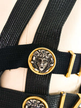 1992 Gianni Versace Medusa Bondage Dress Dress arcadeshops.com