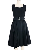 Comme des Garcons Black Belted Flare Dress Dress arcadeshops.com