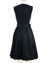 Comme des Garcons Black Belted Flare Dress Dress arcadeshops.com