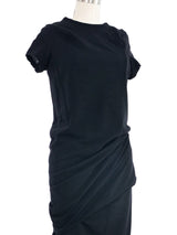Comme des Garcons Black Layered Wool Shirt Dress Dress arcadeshops.com