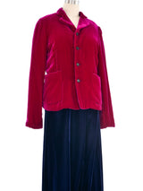 Comme des Garcons Two Tone Velvet Ensemble Suit arcadeshops.com
