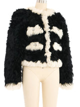 2021 Chanel Classic Jacket in Curly Lamb Fur Jacket arcadeshops.com