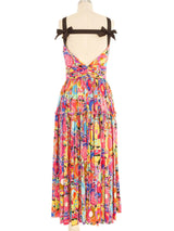 2008 Chanel Bubble Printed Tiered Maxi Dress Dress arcadeshops.com