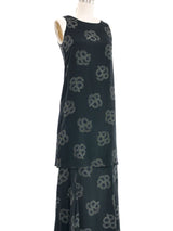Chloe by Karl Lagerfeld Printed Silk Tunic Skirt Ensemble Suit arcadeshops.com
