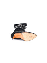 Casadei Black Suede Rhinestone Boots, 6 Accessory arcadeshops.com