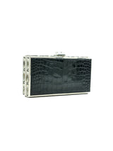 Judith Leiber Alligator Box Minaudiere Accessory arcadeshops.com