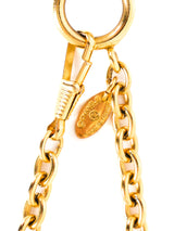 Chanel Quilted Logo Pendant Necklace Jewelry arcadeshops.com