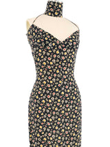 2001 Dolce & Gabbana Silk Floral Halter Dress Dress arcadeshops.com