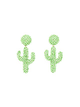 Richard Kerr Cactus Crystal Drop Earrings Jewelry arcadeshops.com
